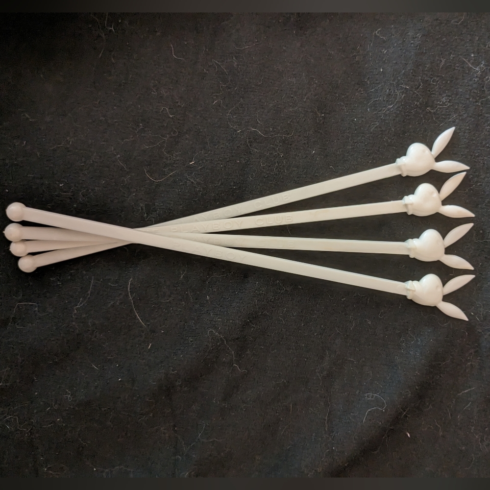 playboy bunny drink stirrers set of 4